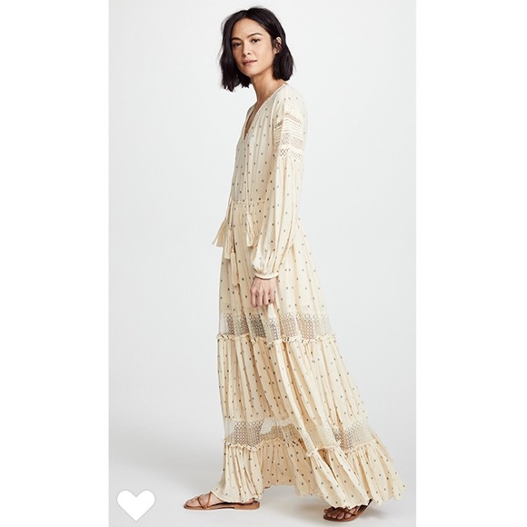 TOO LATE** Free People Sada Dress Maxi Ivory NEW - Picture 2 of 8